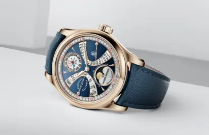 The Roger Dubuis Hommage La Placide Ref. RDDBHO0612 from the front.