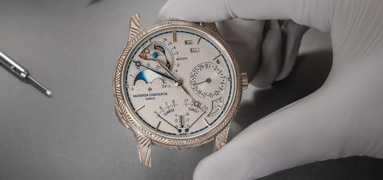 The dial of the Vacheron Constantin Les Cabinotiers La Quête Ref. 304C-74716355.