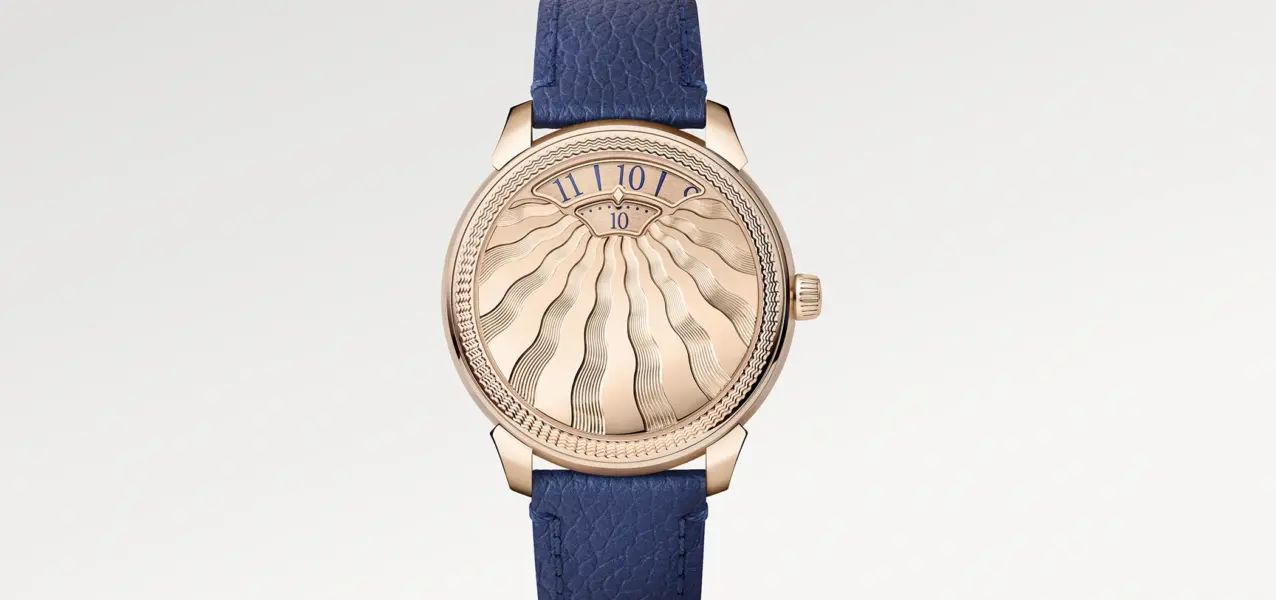 The Louis Vuitton Tambour Convergence Ref. W9PG21 from the front.