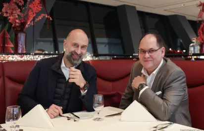 Federico Magno, CEO of MHP, and Rolf Bergmann, Managing Director of Porsche Design Timepieces.
