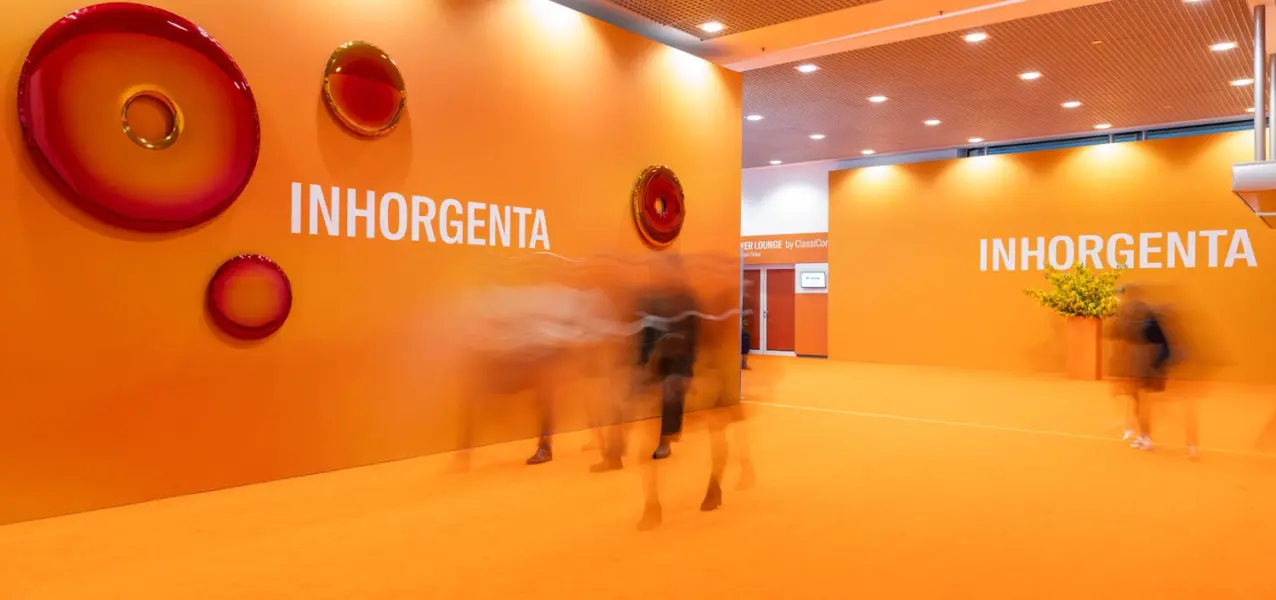 Orange passageway at Inhorgenta 2026