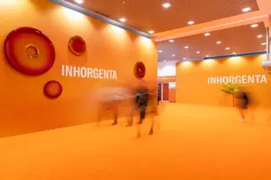 Orange passageway at Inhorgenta 2026