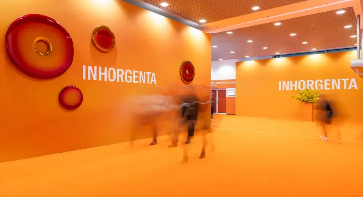 Orange passageway at Inhorgenta 2026