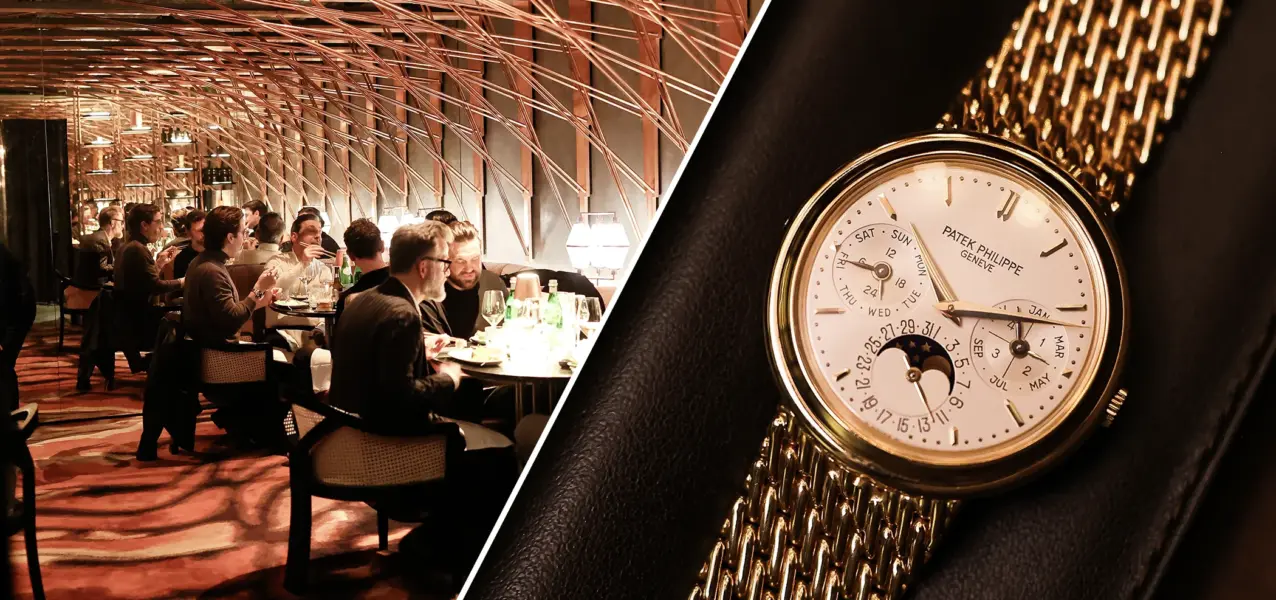 The Swisswatches Salon Perpetual Calendar Night Hamburg in the Mirror Chamber of the Jin Gui Restaurant.