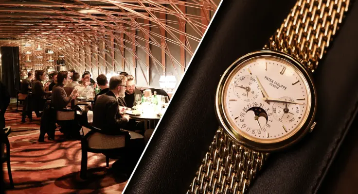 The Swisswatches Salon Perpetual Calendar Night Hamburg in the Mirror Chamber of the Jin Gui Restaurant.