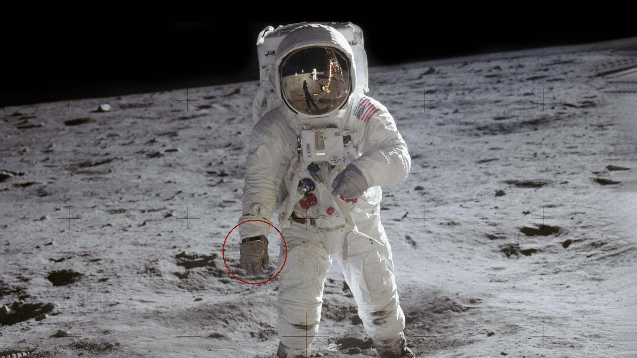 Watches in Space: the Omega Speedmaster Professional Ref 105-012, worn by Buzz Aldrin on the Moon.