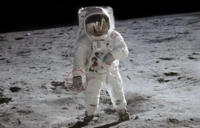 Watches in Space: the Omega Speedmaster Professional Ref 105-012, worn by Buzz Aldrin on the Moon.