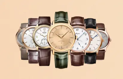 Gold Dress watches: automatic in-house movement, no date, 39-40mm