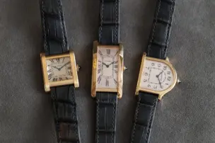 Cartier Privé Kollektion mit Cloche, Tank Normale und Tank Cintrée aus Gelbgold