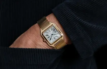 Cartier Santos-Dumont in Gelbgold, ref. PUWA11989