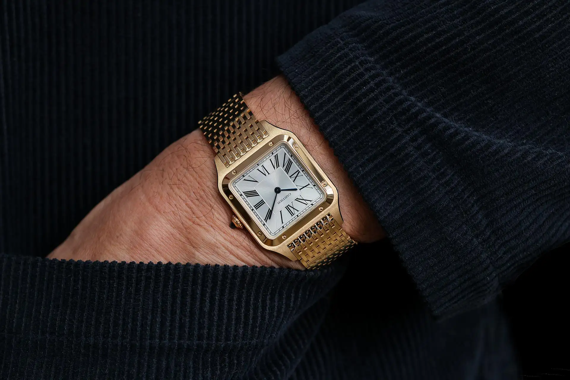Cartier Santos-Dumont in yellow gold, ref. PUWA11989