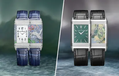 Die Jaeger-LeCoultre La Vallée des Merveilles Reverso One und Reverso Tribute Enamel Hokusai Kollektion.