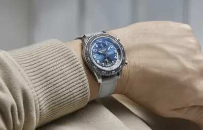 Here is another front view of the Watch Angels x Alpina Startimer Pilot IFR Chronograph on the wrist.
