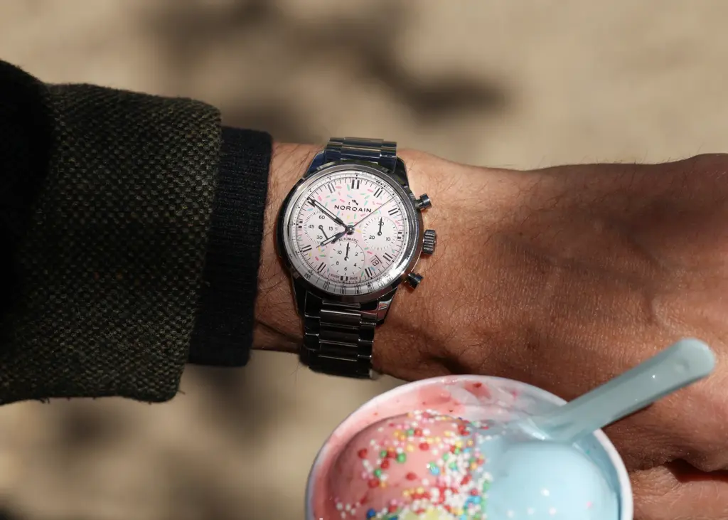 ノリノリ Norqain Freedom Chrono Enjoy Life 'Sprinkles' Up Close