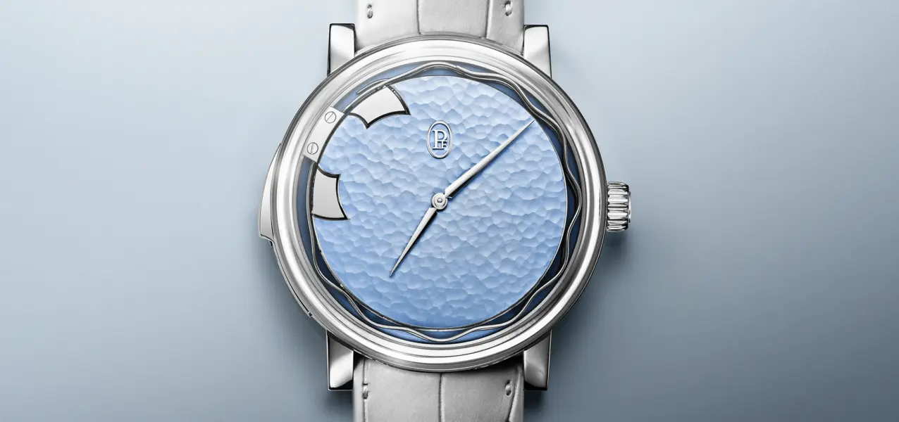 The dial of the Parmigiani Fleurier Carillon Tourbillon 30th Anniversary reference PFH996-2010001-300181.