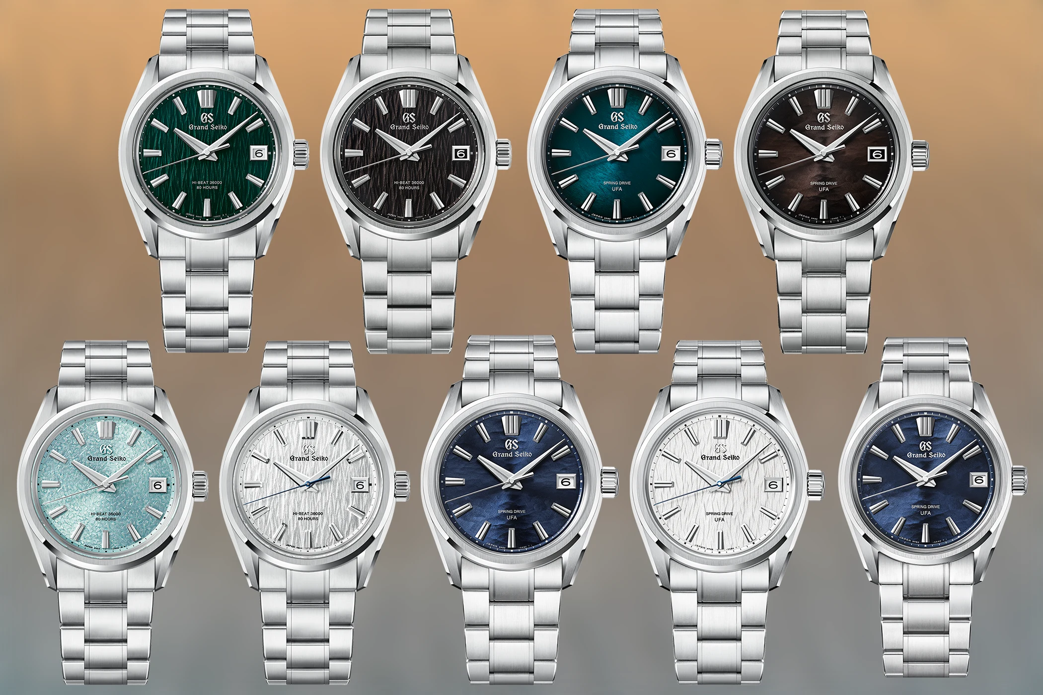 All the Grand Seiko Evolution 9 models can be seen in the lead image.