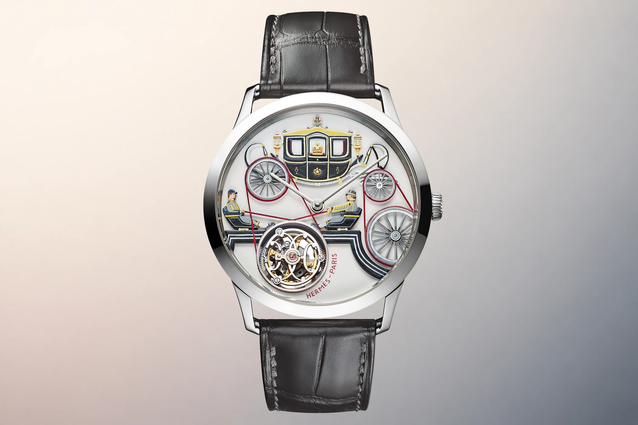The Hermès Slim d’Hermès Stately Wheels is shown in the lead image.
