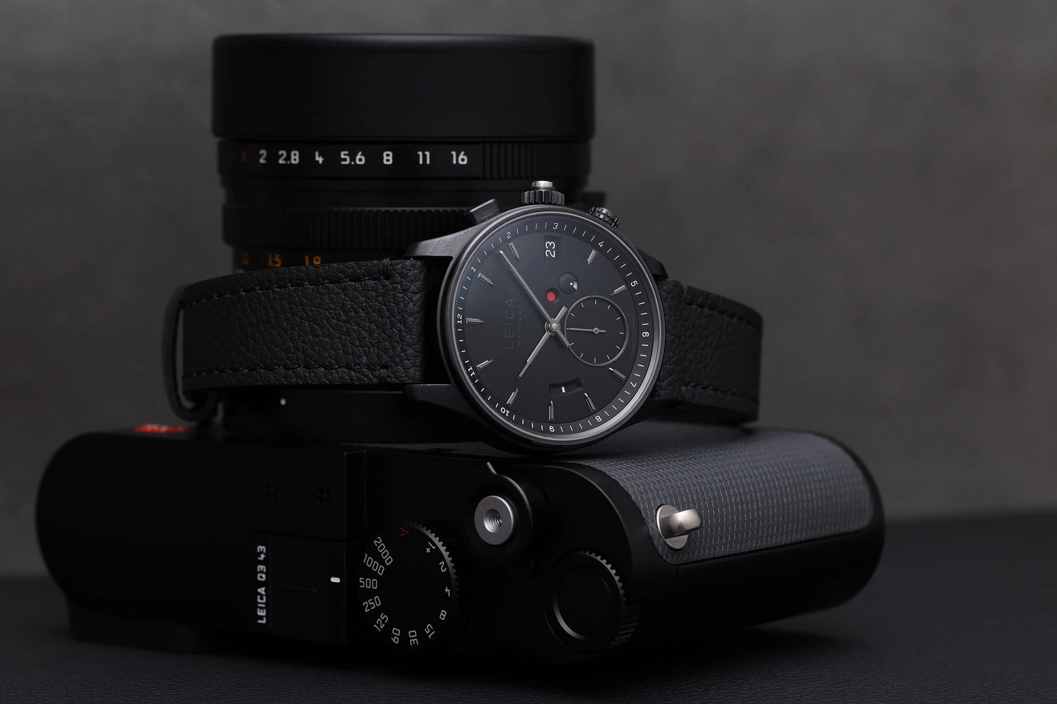 Leica Watch ZM 2 Monochrom and Leica Camera Q3 43