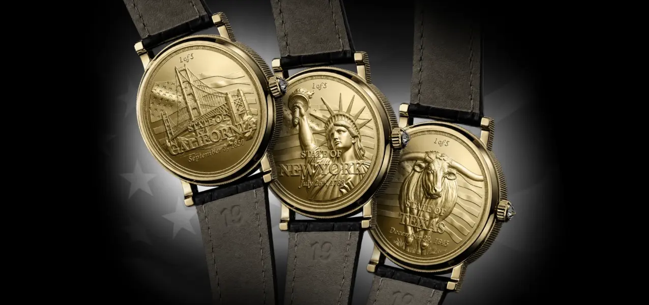 The Corum Heritage Coin Watch collection.