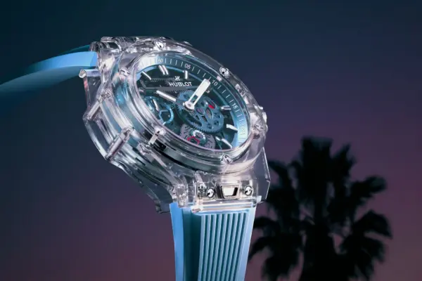 Hublot Big Bang Sapphire Sky Blue, side view