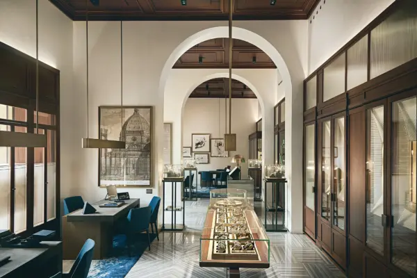 Die Panerai Boutique in Florenz ist zu sehen.