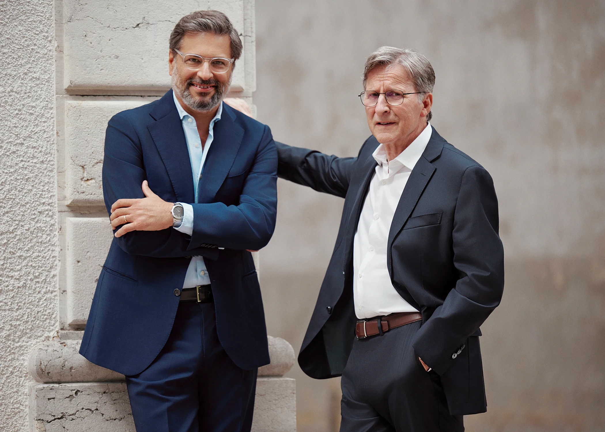 Founder Michel Parmigiani and CEO Guido Terreni.