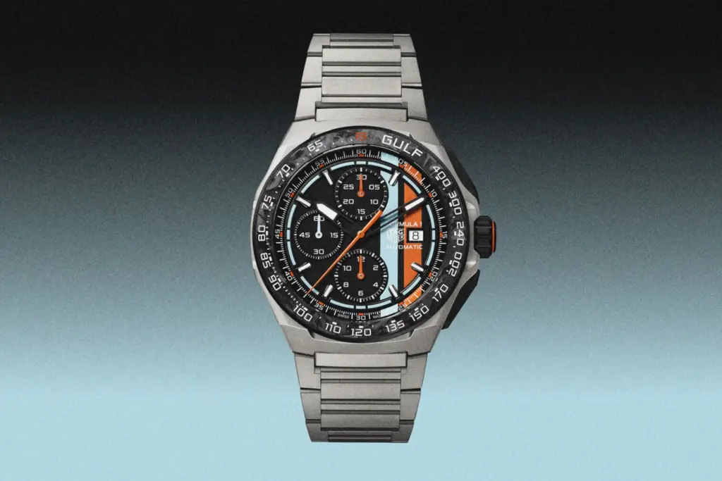 TAG Heuer Formula 1 x Gulf: Ein Chronograph im Gulf-Design