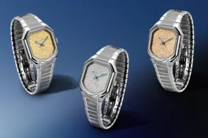 All versions of the Gerald Charles Masterlink Atelier Edition can be seen from the front, viewed vertically.