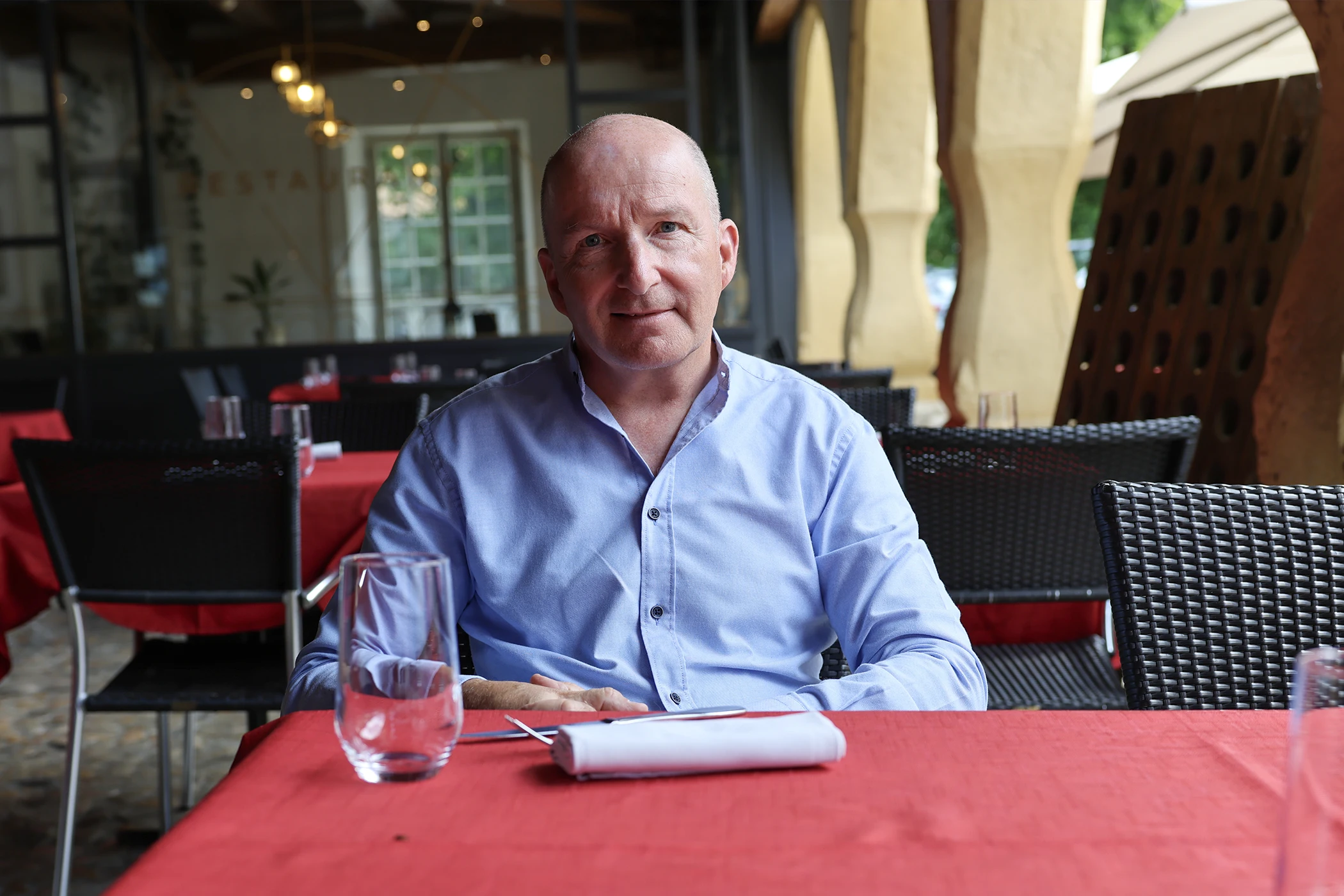 Zum Lunch mit Kari Voutilainen.