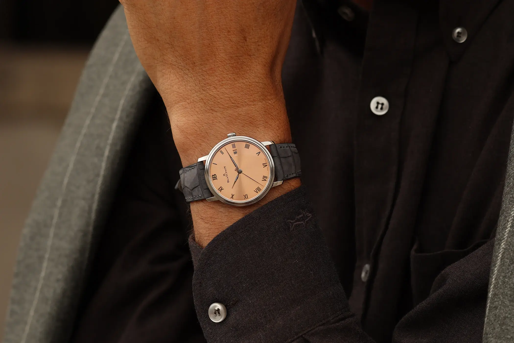 The Blancpain Villeret Ultraplate reference 6224N-1135-55B.