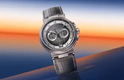 Die Breguet Marine Chronographe Referenz 5527TI/GA/5WV.