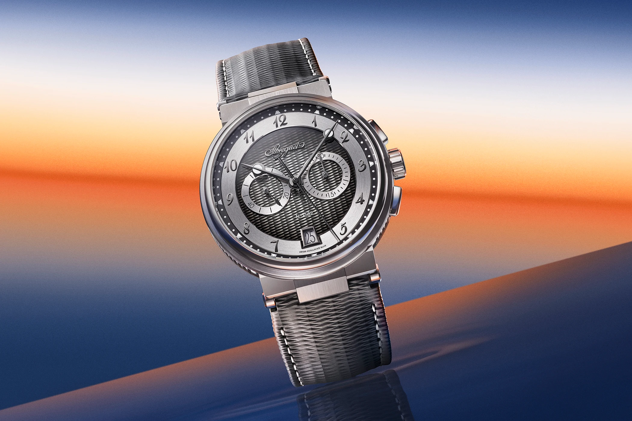 The Breguet Marine Chronographe reference 5527TI/GA/5WV.
