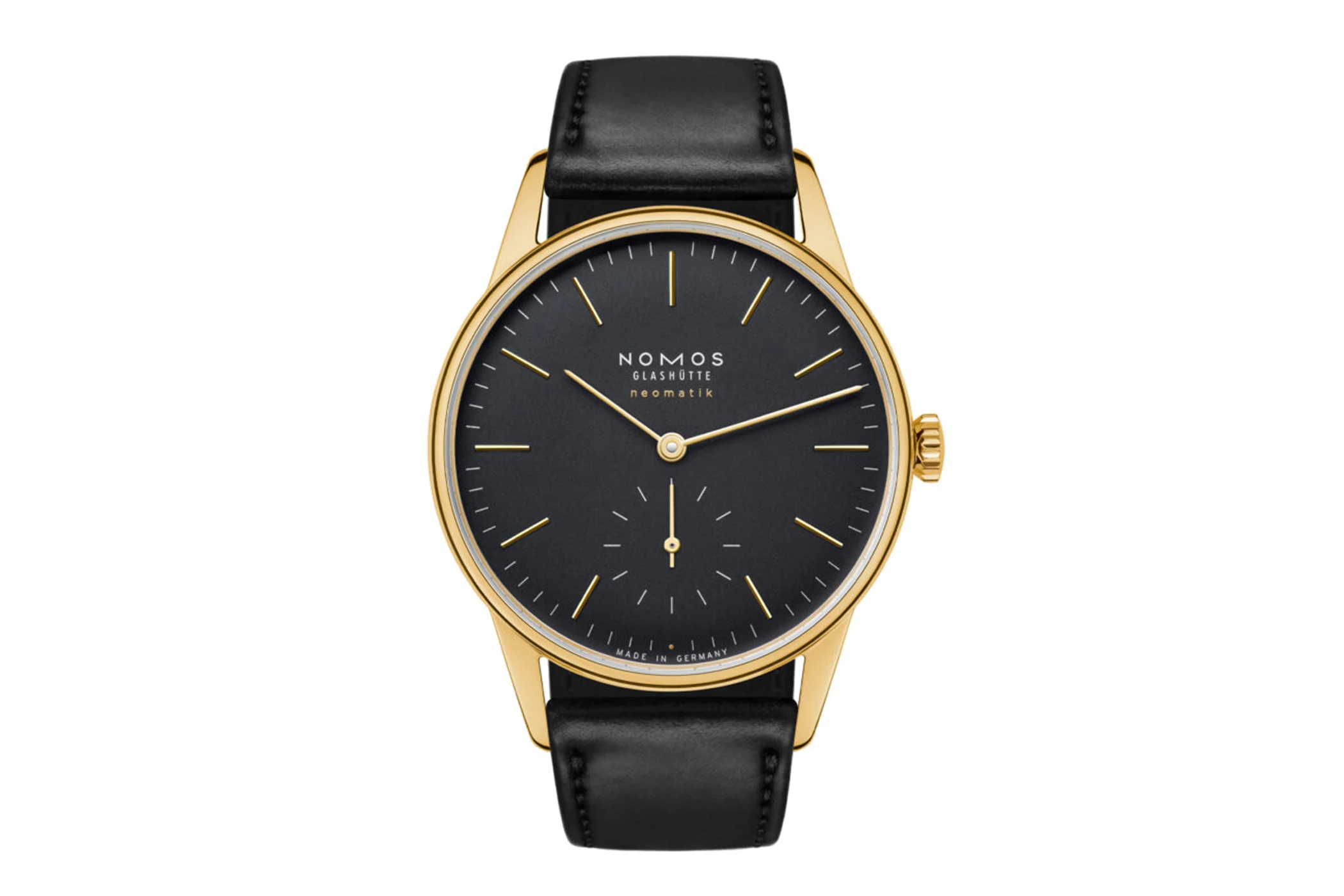 Nomos Orion Gold Neomatik New Black: 18-Carat Gold Instead of New Technology