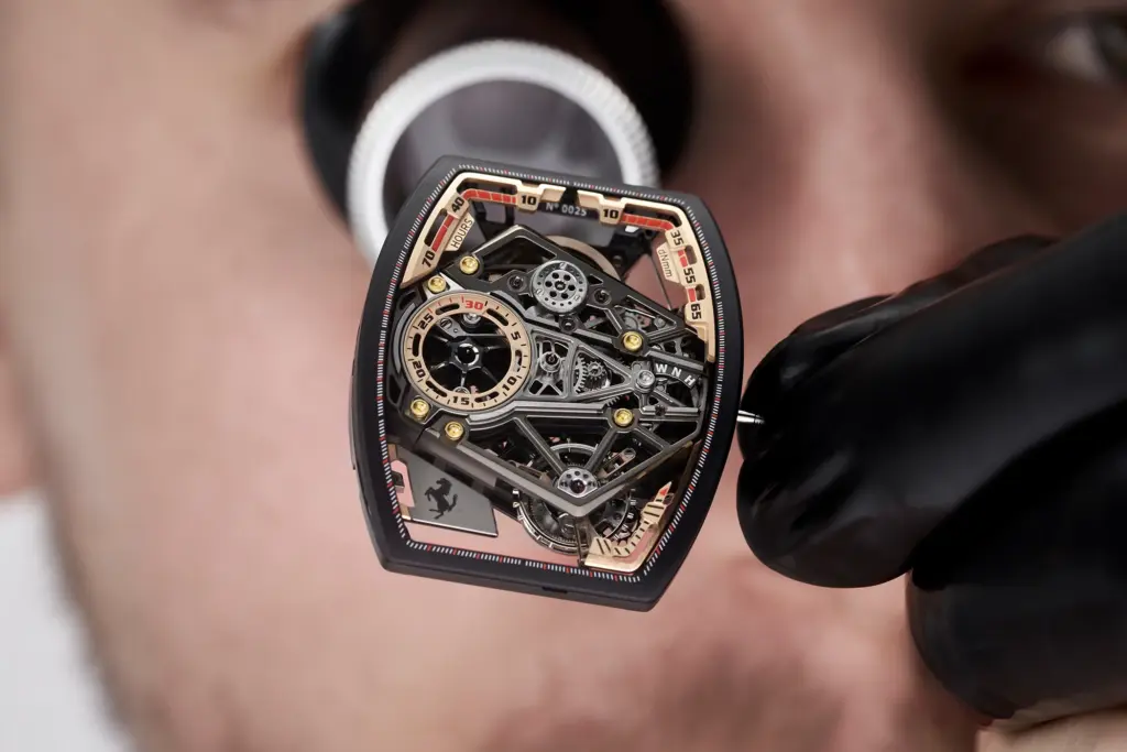 Die Richard Mille RM 43-01 Tourbillon Split-Seconds Chronograph Ferrari.