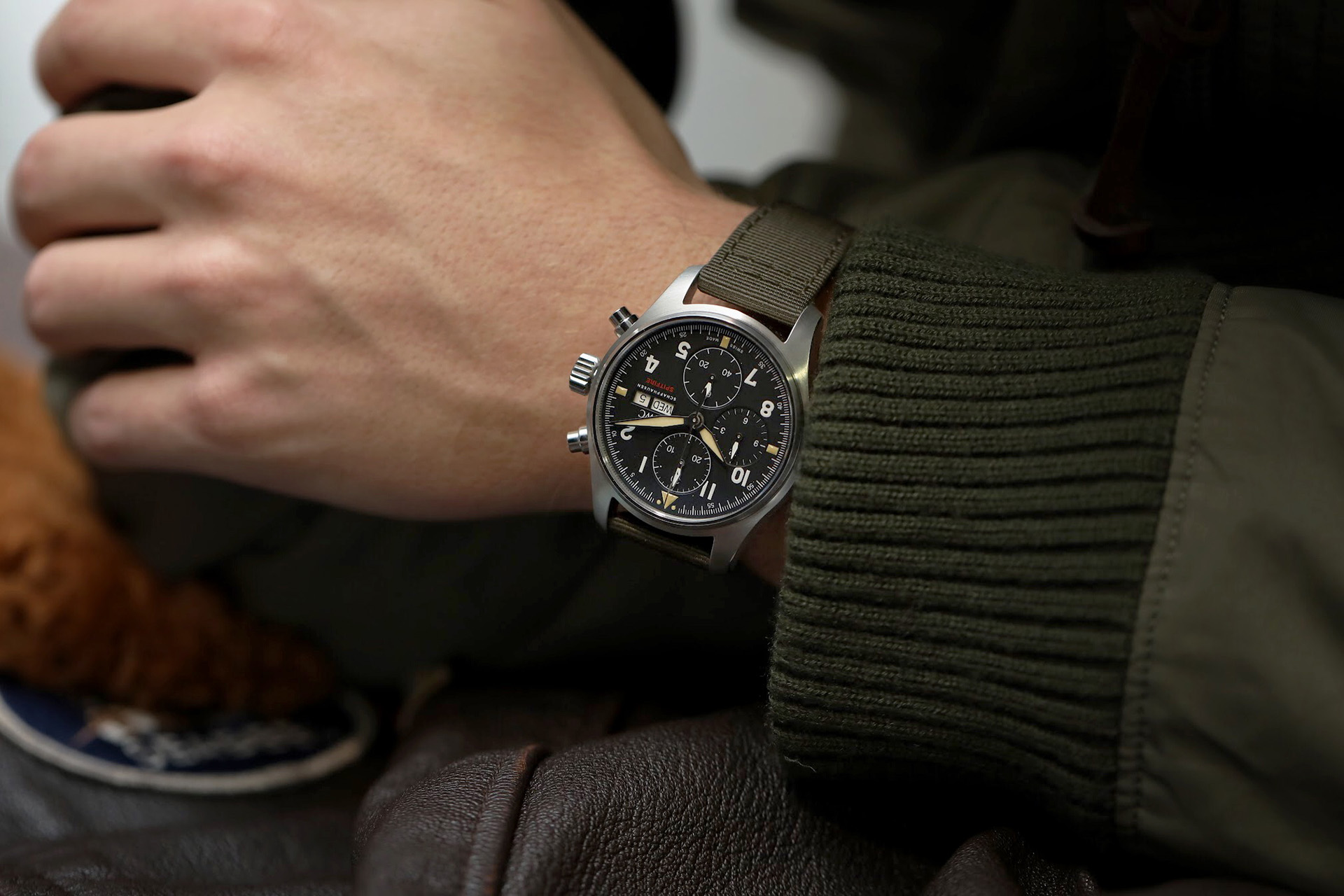 Iwc pilot's watch outlet chronograph spitfire