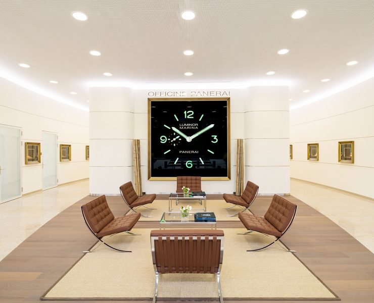 Interior building of Panerai manufacture from another perspective