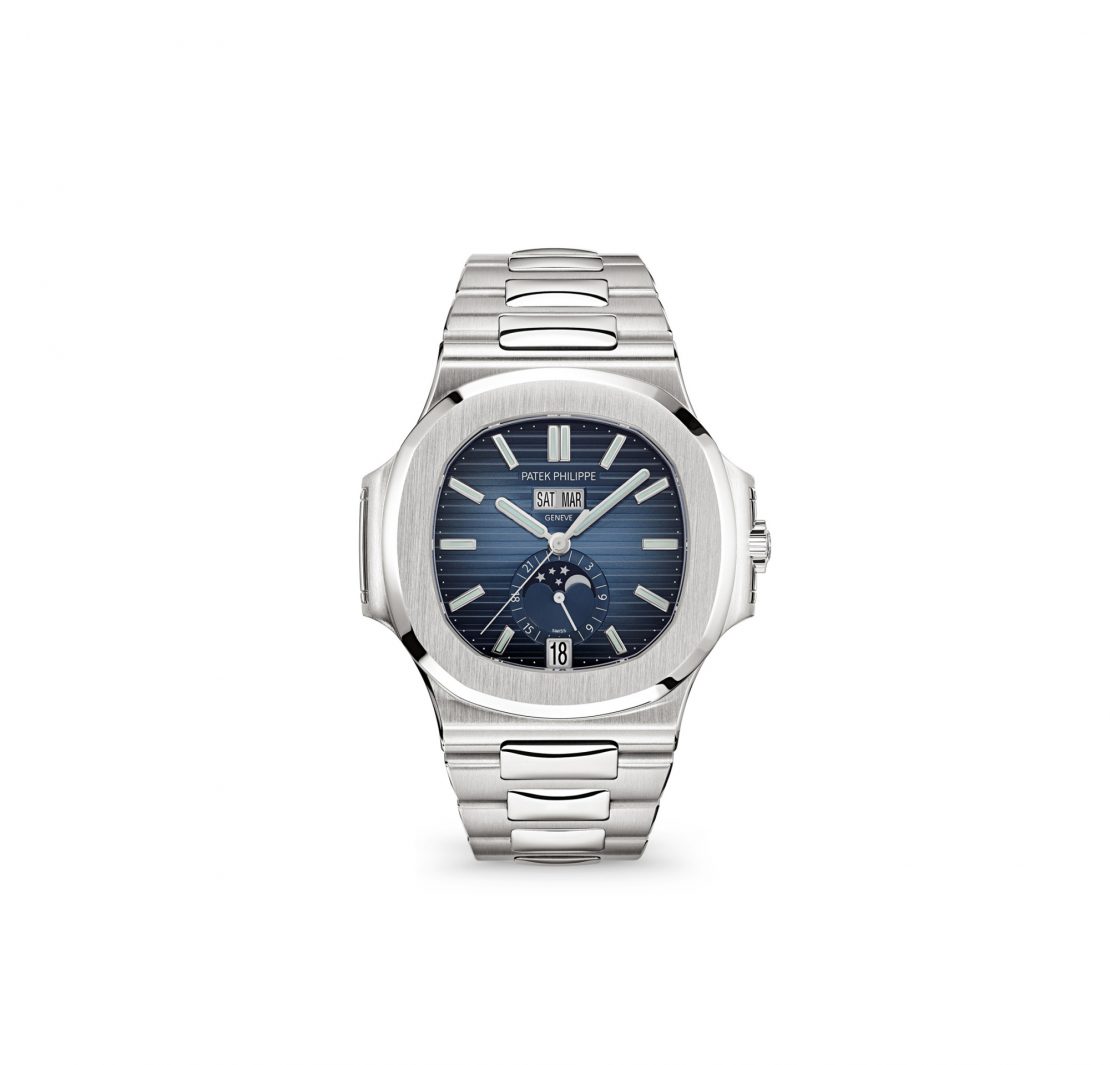 Patek philippe nautilus on sale annual calendar moonphase