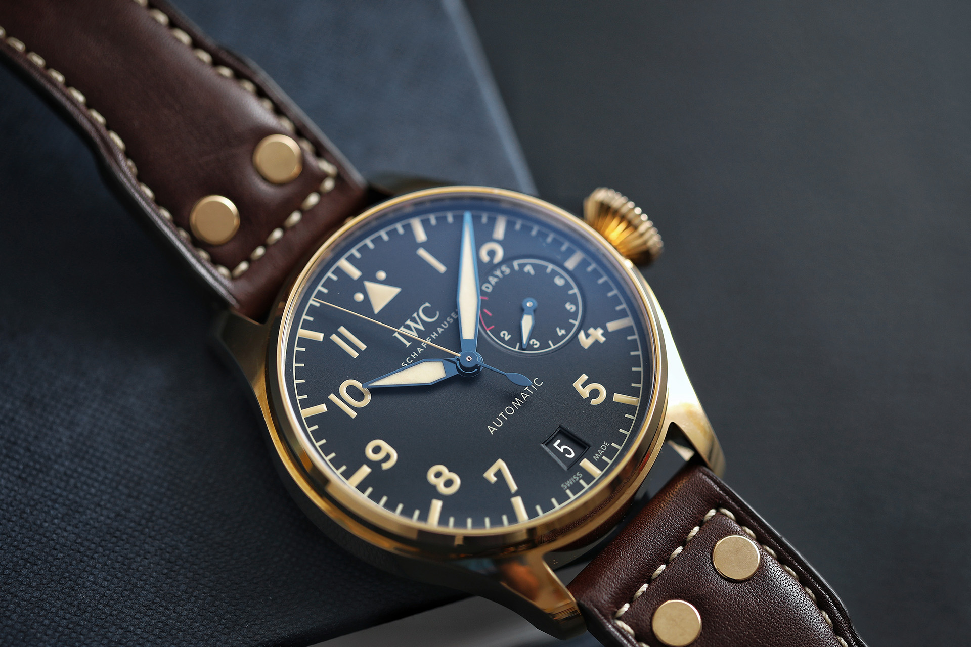 Almost a Bronze Sculpture IWC Big Pilot s Watch Heritage Bronze