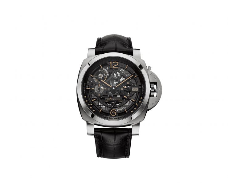 panerai lastronomo Pam 920 luminor 1950 tourbillon moon phases equation of time gmt 50mm