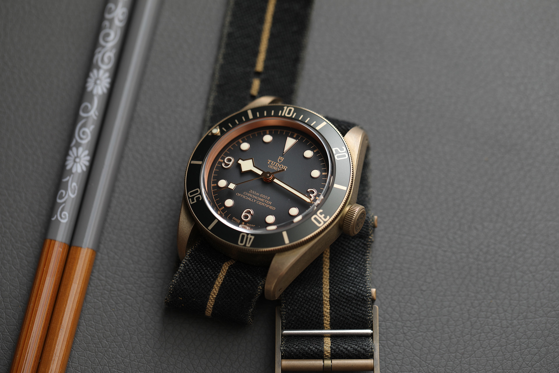 Tudor black outlet bay bronze movement