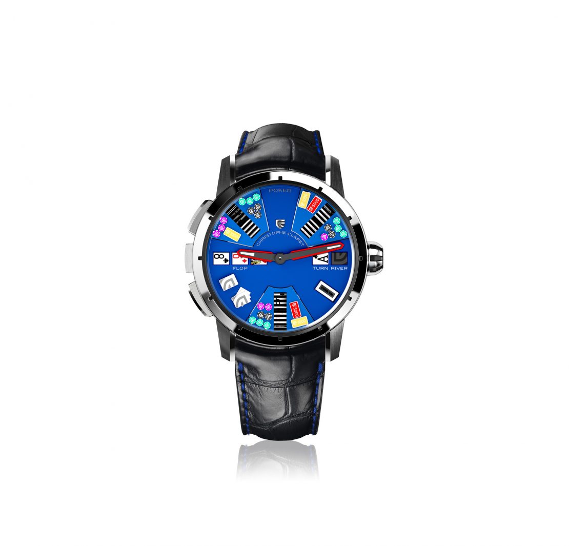 Poker watch dial watches