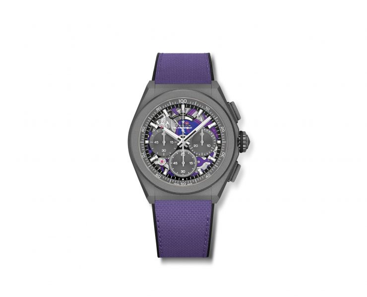 Zenith Defy21 Ultraviolet. Dial side. Novelty 2020, News