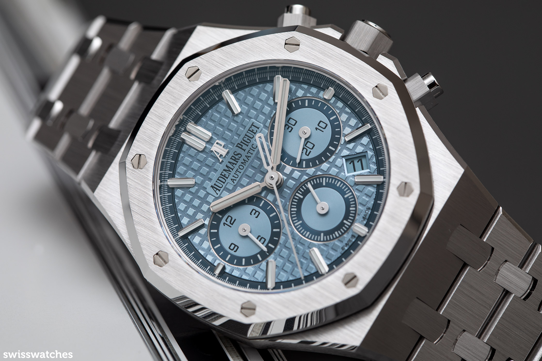 Ap chrono blue dial best sale