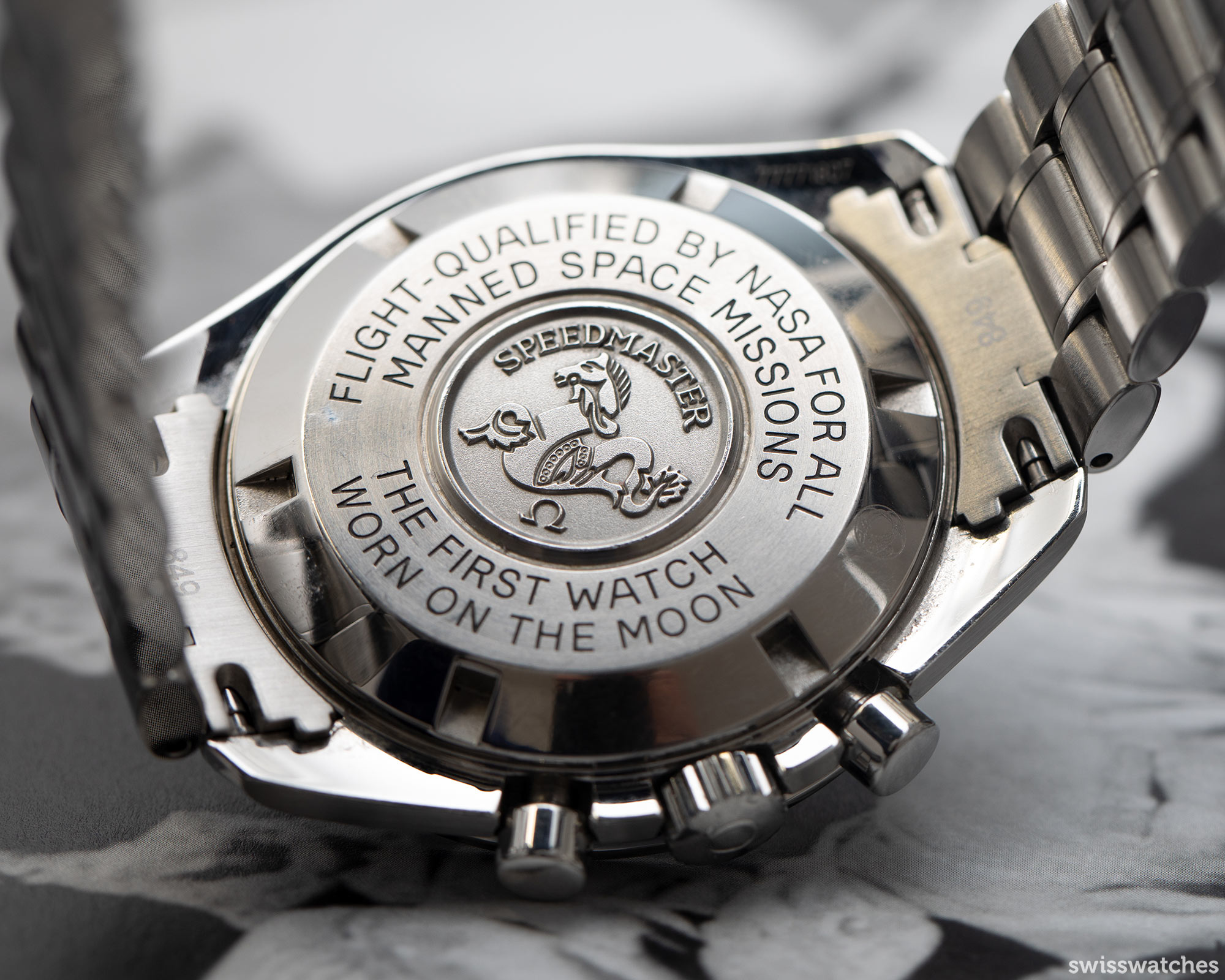 Omega moonwatch shop glass back