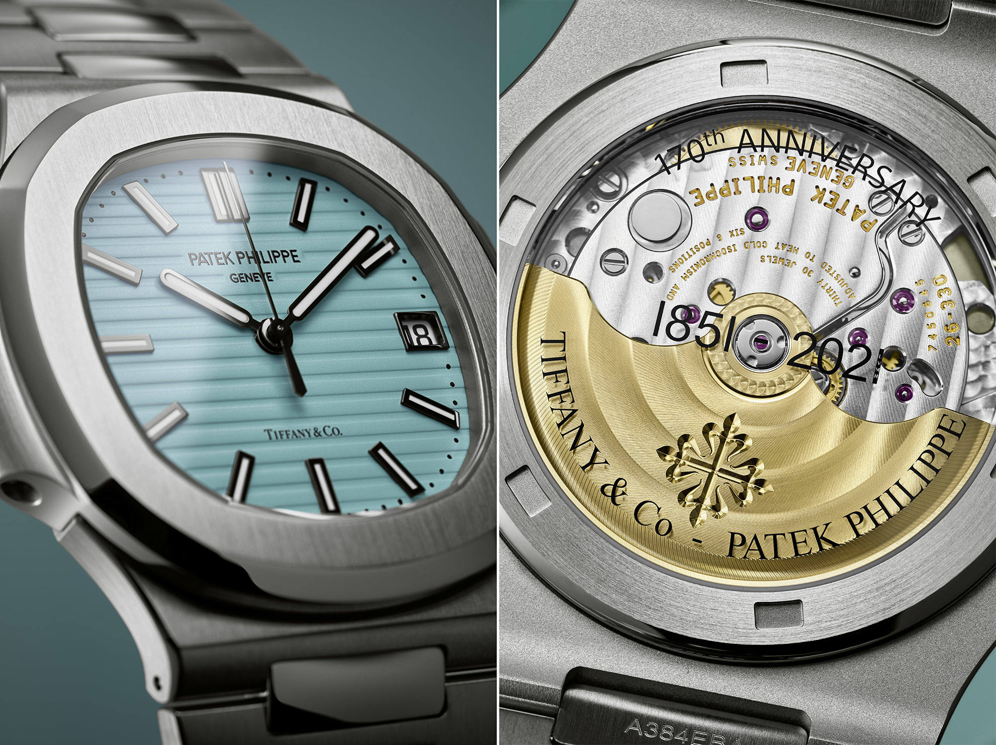 Patek Philippe Celebrate 170 Years of Tiffany & Co. With the Nautilus  Tiffany Blue 5711/1A-018 - Oracle Time