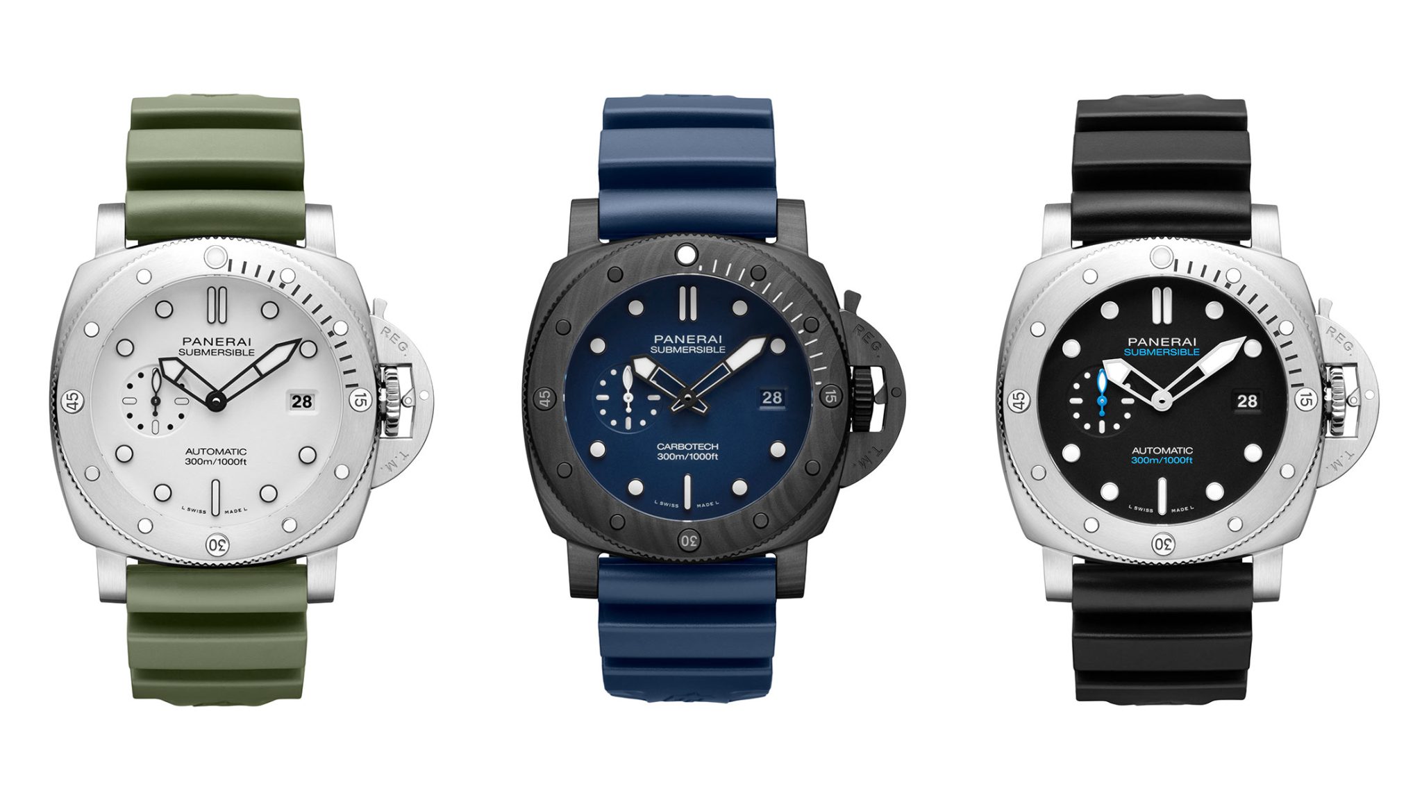 W&W 2022: Panerai Unveils Submersible QuarantaQuattro With New 44 mm Case Diameter 3 Panerai Submersible QuarantaQuattro PAM01232 PAM01226 PAM01229 WW 2022