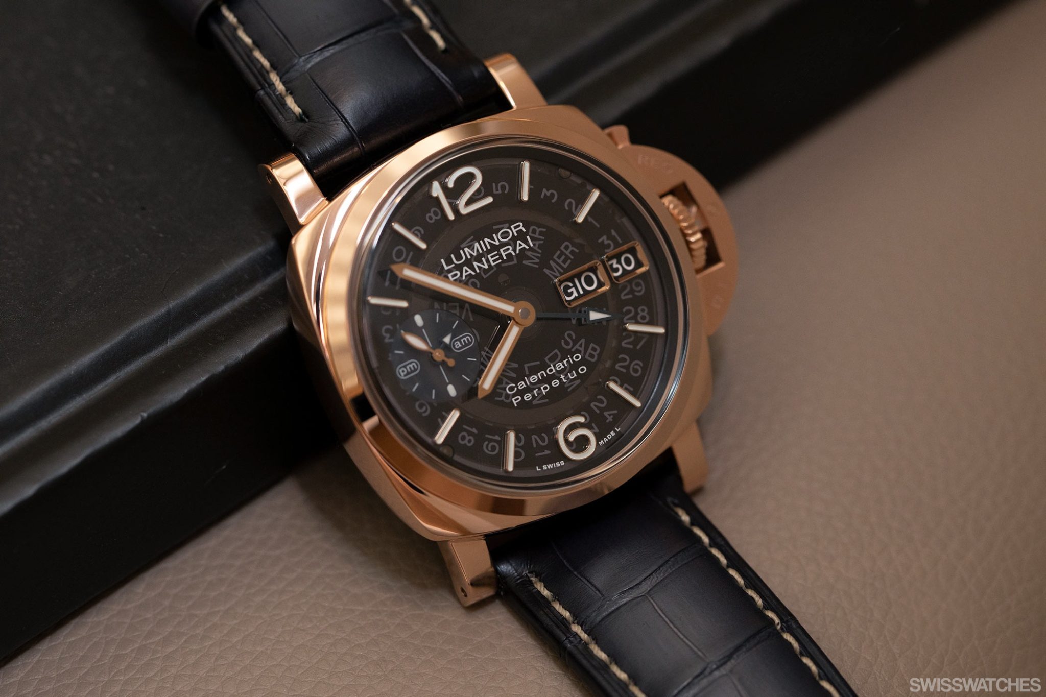 Panerai Luminor Goldtech Calendario Perpetuo Horological Muscle Play