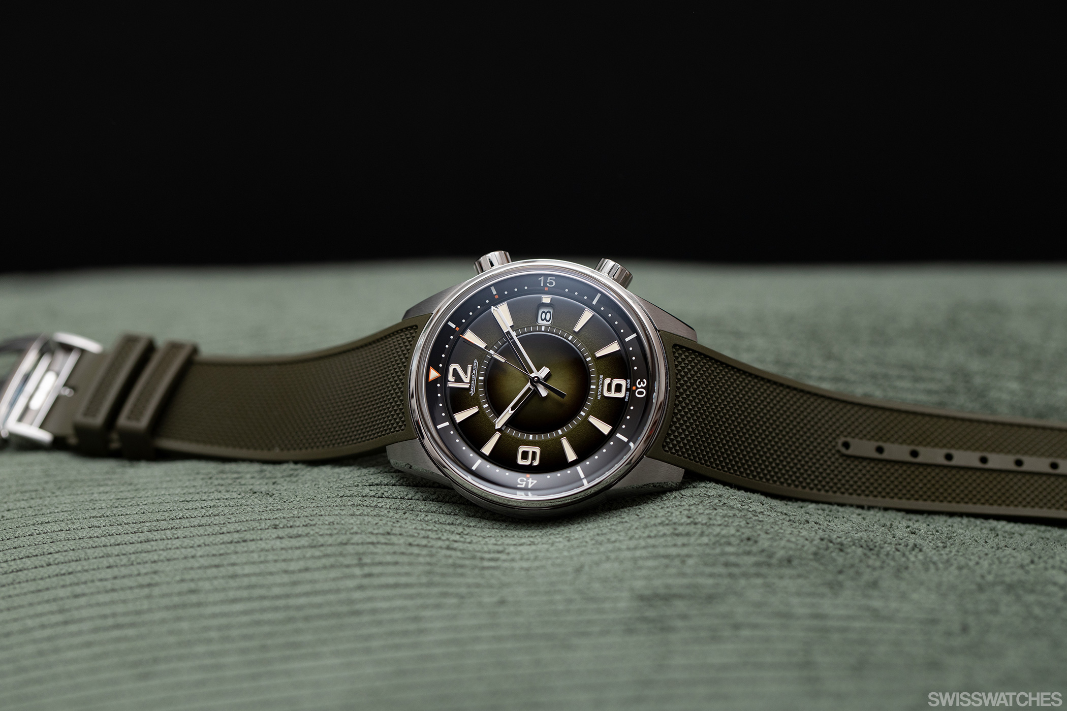 Jaeger LeCoultre Polaris Date Now in Olive Green Swisswatches Magazine