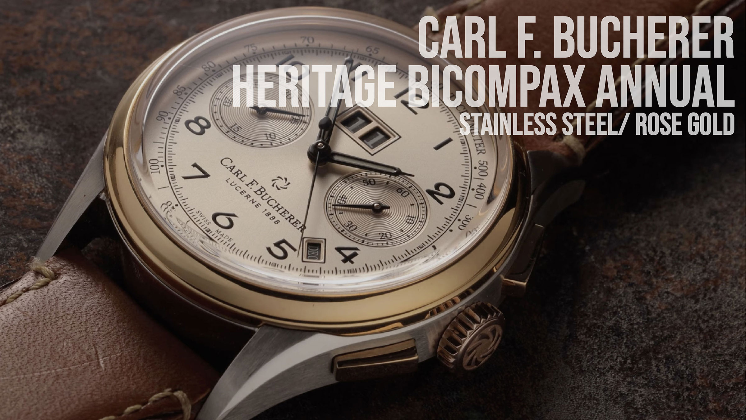 Carl F. Bucherer Heritage BiCompax Annual in Stainless Steel/18k Rose Gold