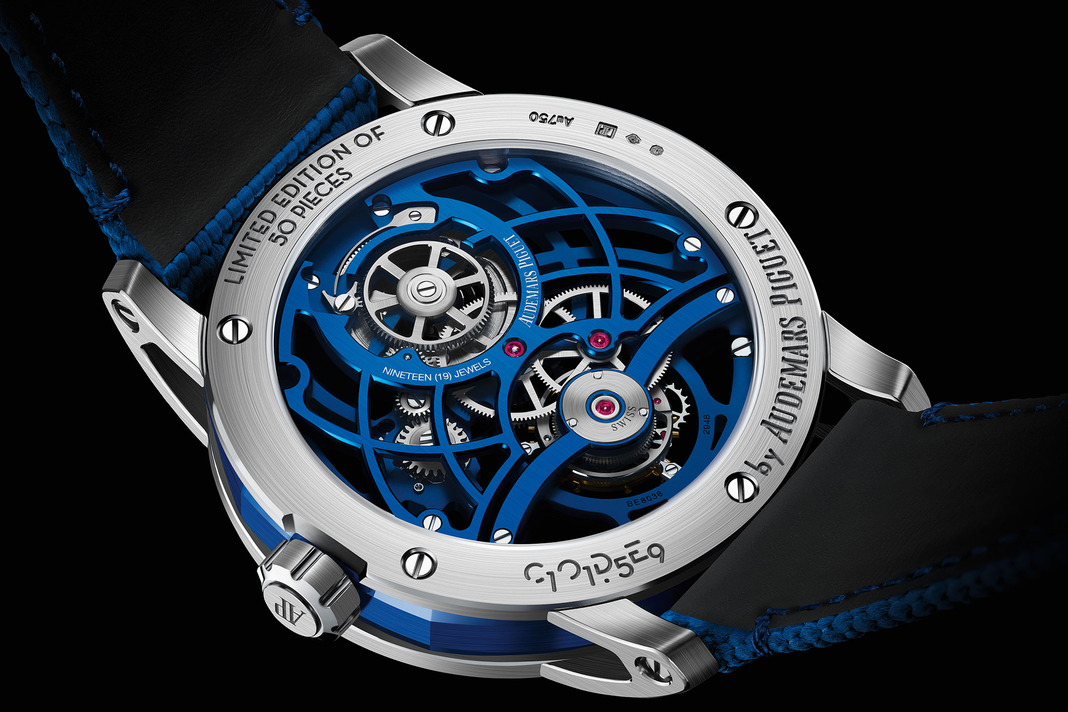 Audemars Piguet Code 11.59 Tourbillon Openworked in Blue Ceramic